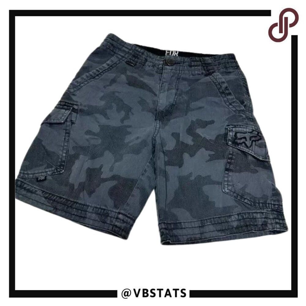 FOX Boy's Black and Gray Camo Shorts in‎ Size 23.